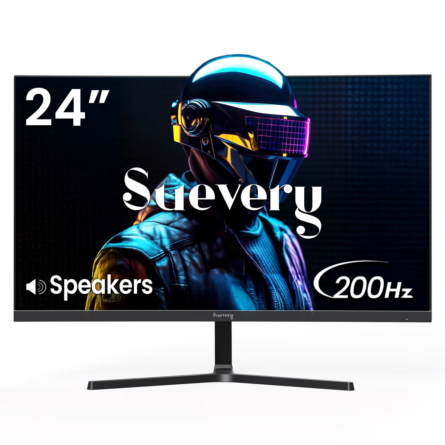 24" 200Hz Gaming Monitor,Ips Panel,Fhd 1080P, Built-In Speakers, 120% Srgb, Freesync, Black